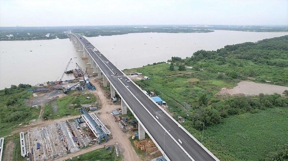Một đoạn dự án thành phần 1A thuộc đường Vành đai 3 TP. HCM
